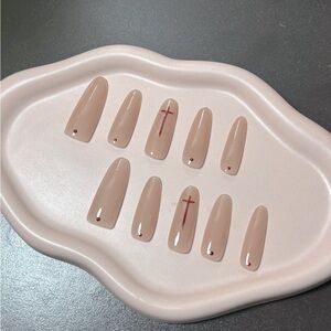 Halloween Special Price! Pre-sale: “Red Cross” Custom Press on nail